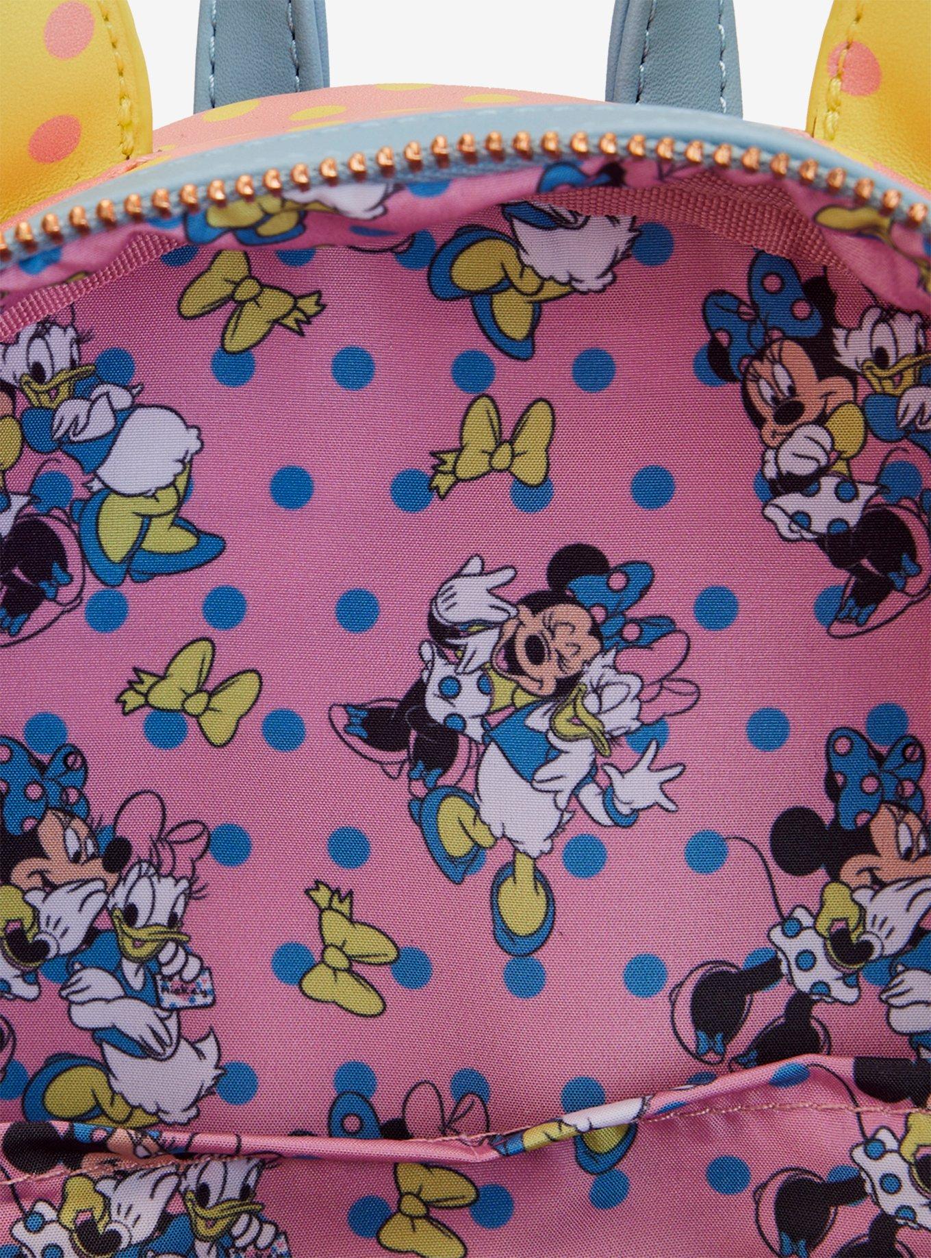 Loungefly Disney Minnie Mouse Pastel Polka Dot Figural Mini Backpack, , alternate