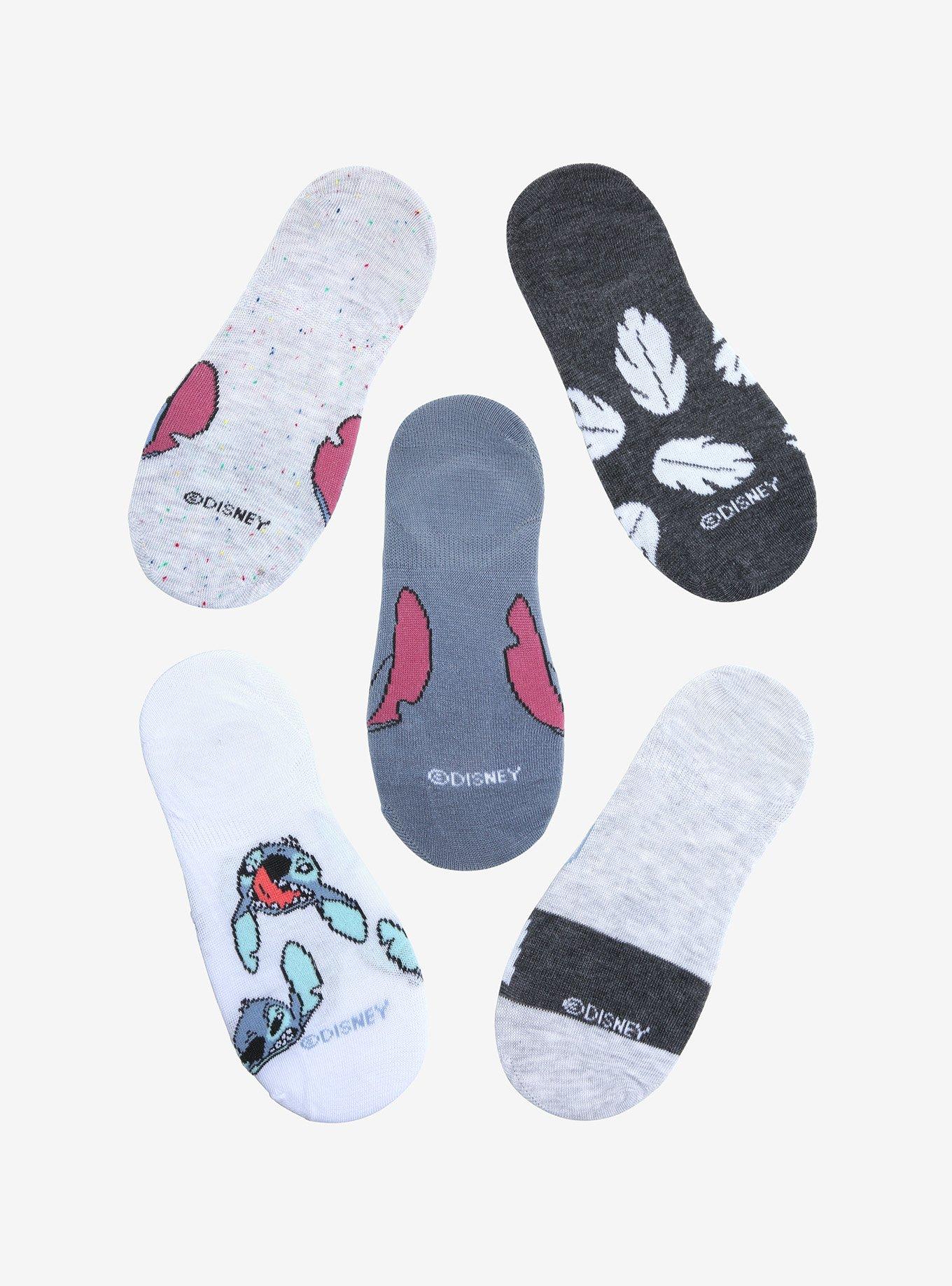 Disney Lilo & Stitch Faces Liner Socks 5 Pair, , alternate