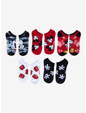 Disney Mickey Mouse Outfit No-Show Socks 5 Pair, , hi-res