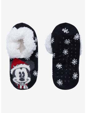 Disney Mickey Mouse Santa Cozy Slippers, , hi-res