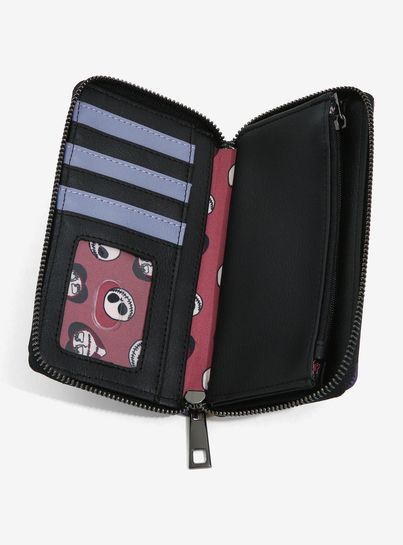 Our Universe Disney The Nightmare Before Christmas Jack & Sally Sequin Zip Wallet - BoxLunch Exclusive, , alternate