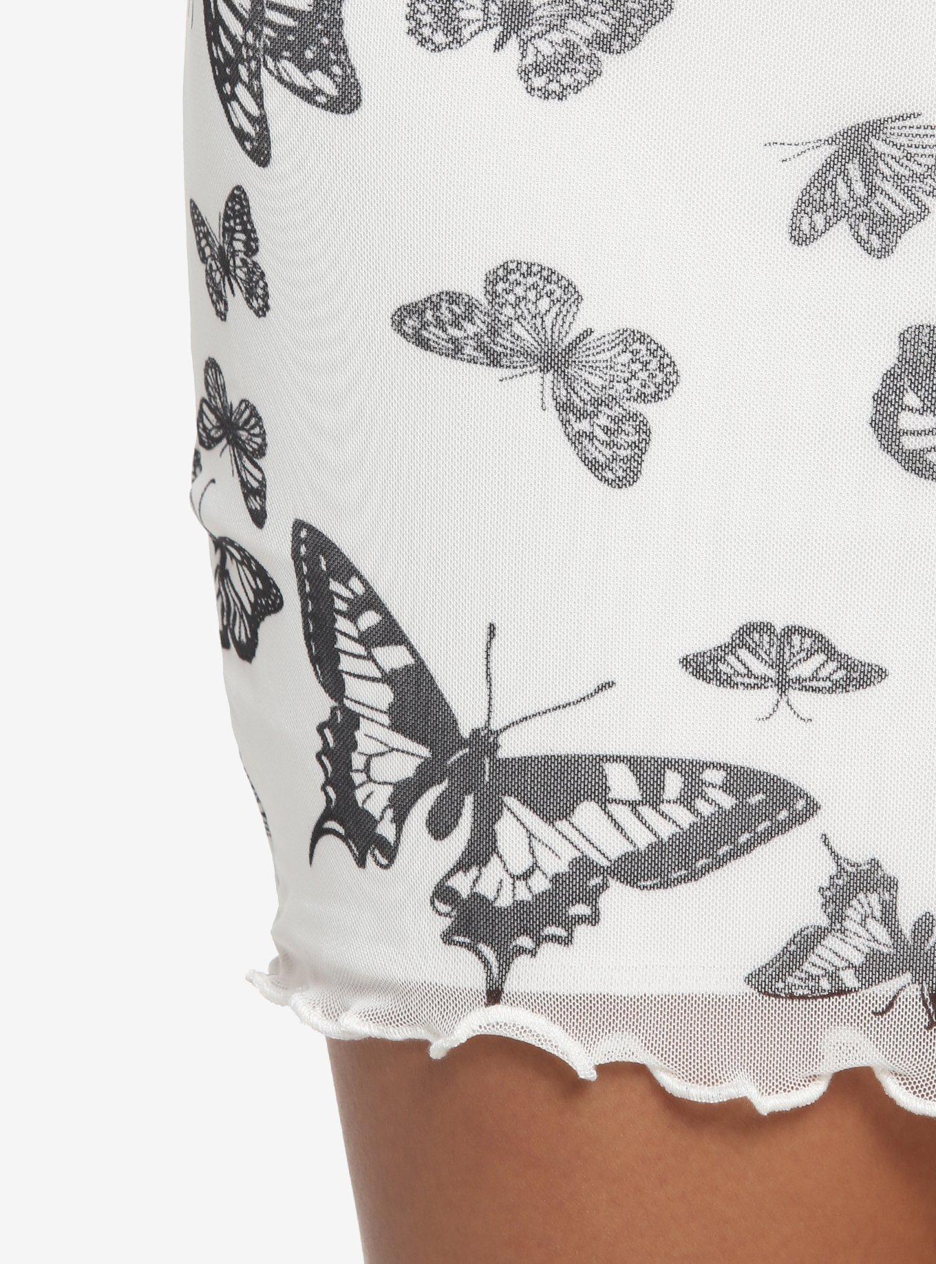 Butterfly Mesh Halter Mini Dress, BUTTERFLY LOVE, alternate