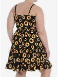Sunflower Tiered Strappy Dress Plus Size, BLACK, alternate