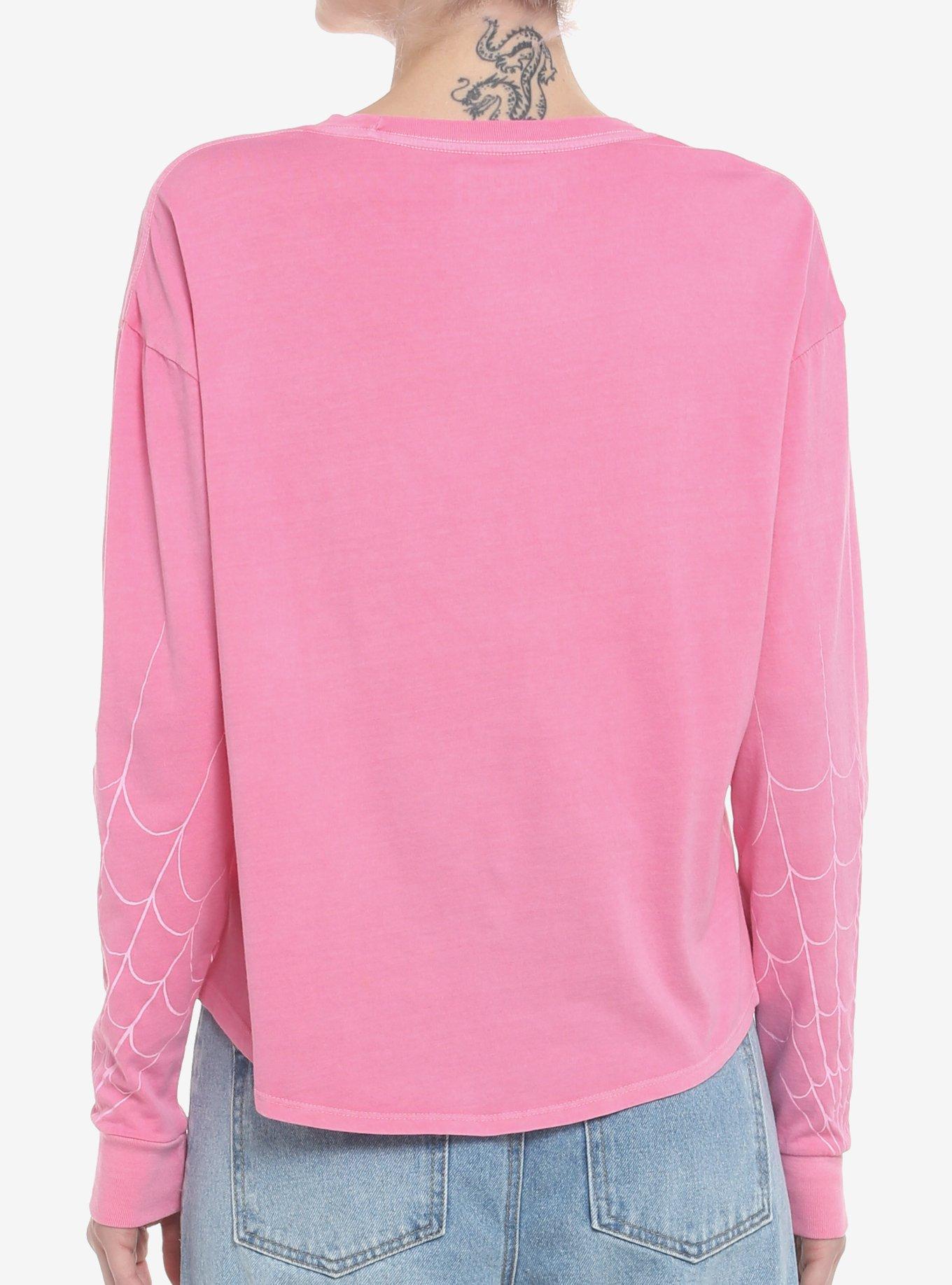 Her Universe Marvel Spider-Gwen Long-Sleeve T-Shirt, BRIGHT PINK, alternate