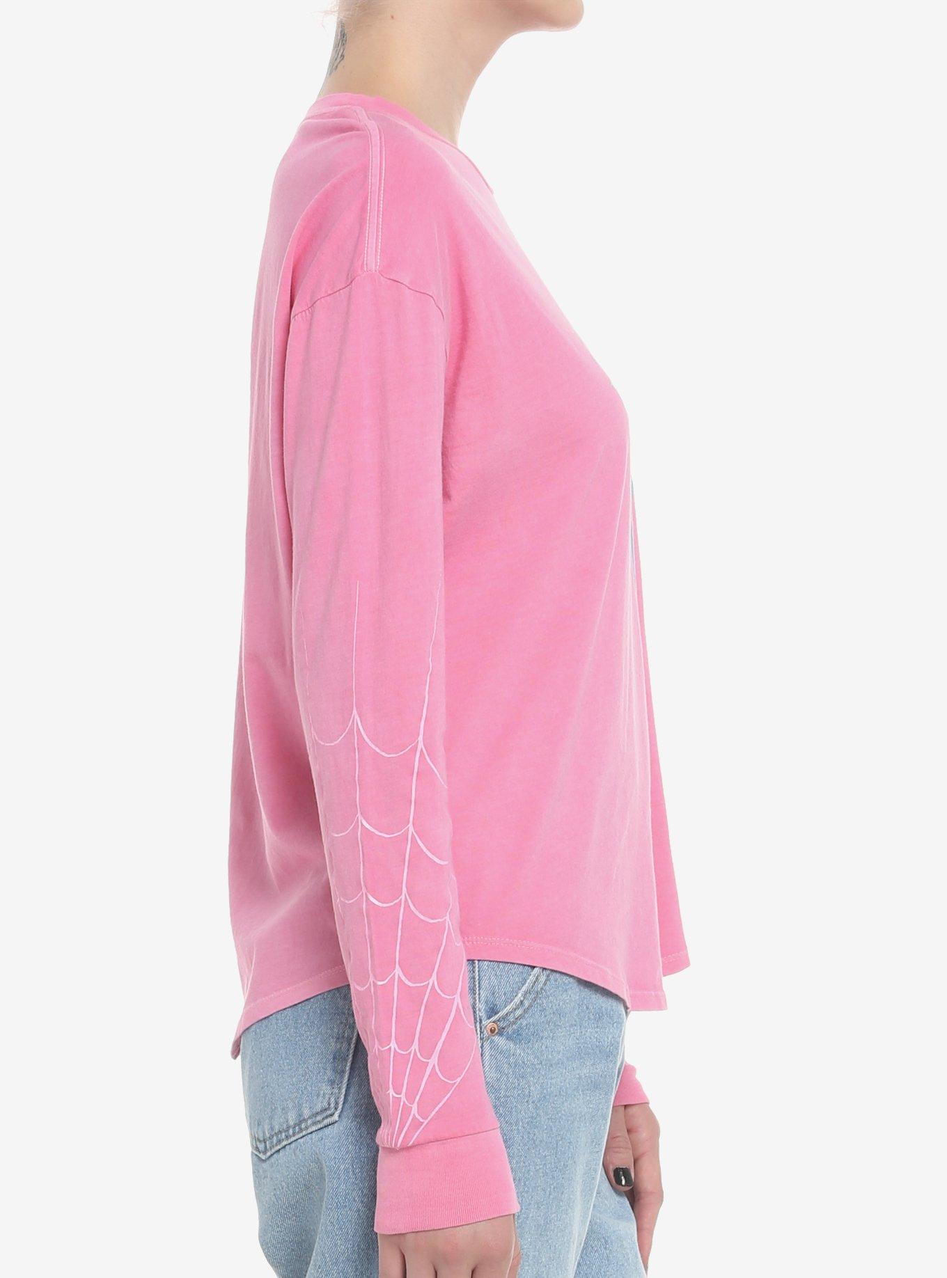 Her Universe Marvel Spider-Gwen Long-Sleeve T-Shirt, BRIGHT PINK, alternate