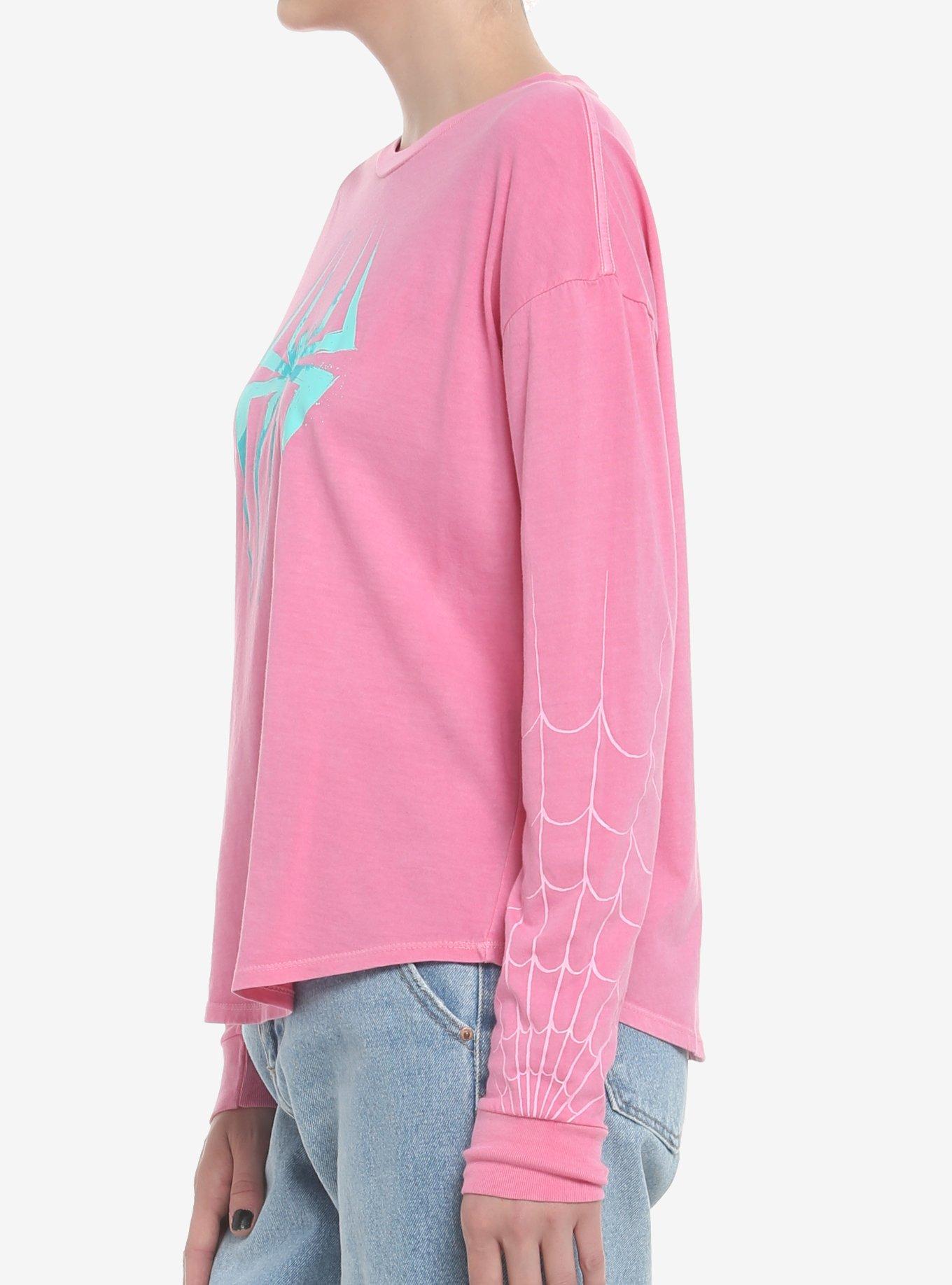 Her Universe Marvel Spider-Gwen Long-Sleeve T-Shirt, BRIGHT PINK, alternate