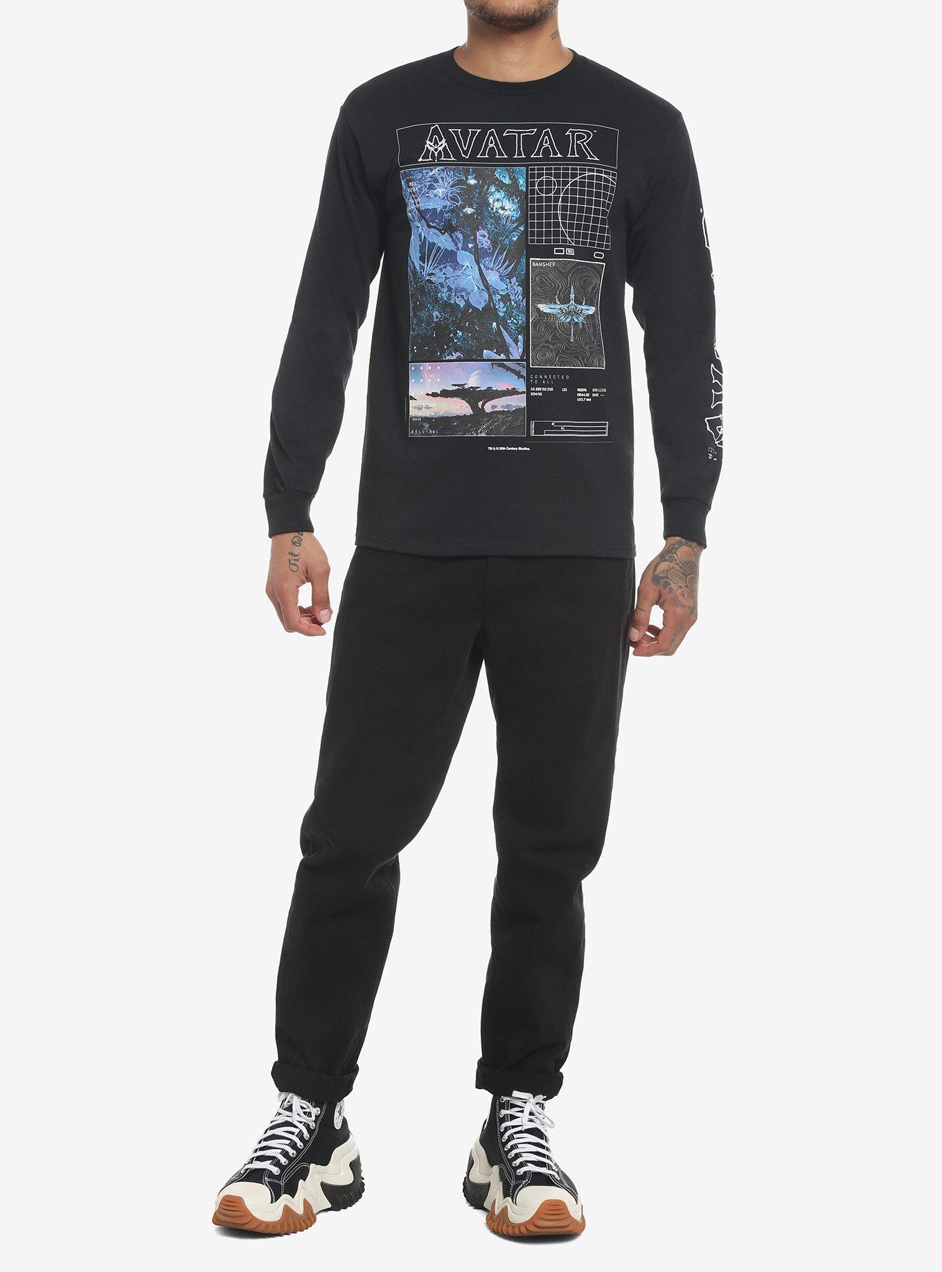Avatar: The Way Of Water Collage Long-Sleeve T-Shirt, BLACK, alternate