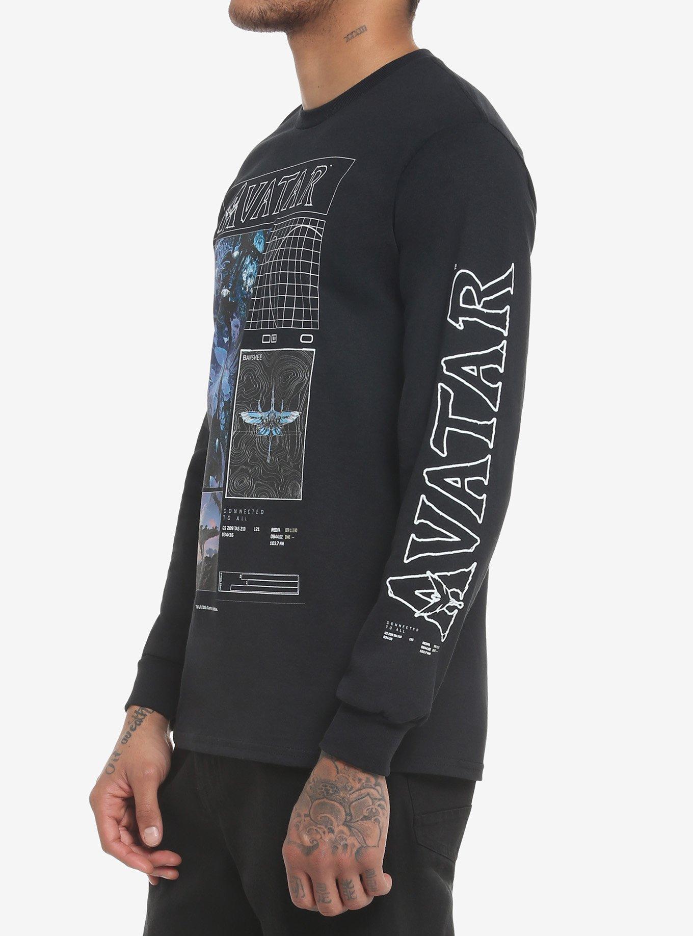 Avatar: The Way Of Water Collage Long-Sleeve T-Shirt, BLACK, alternate
