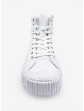 Gigi High Top Sneaker with Toe Cap on A Platform White, , hi-res