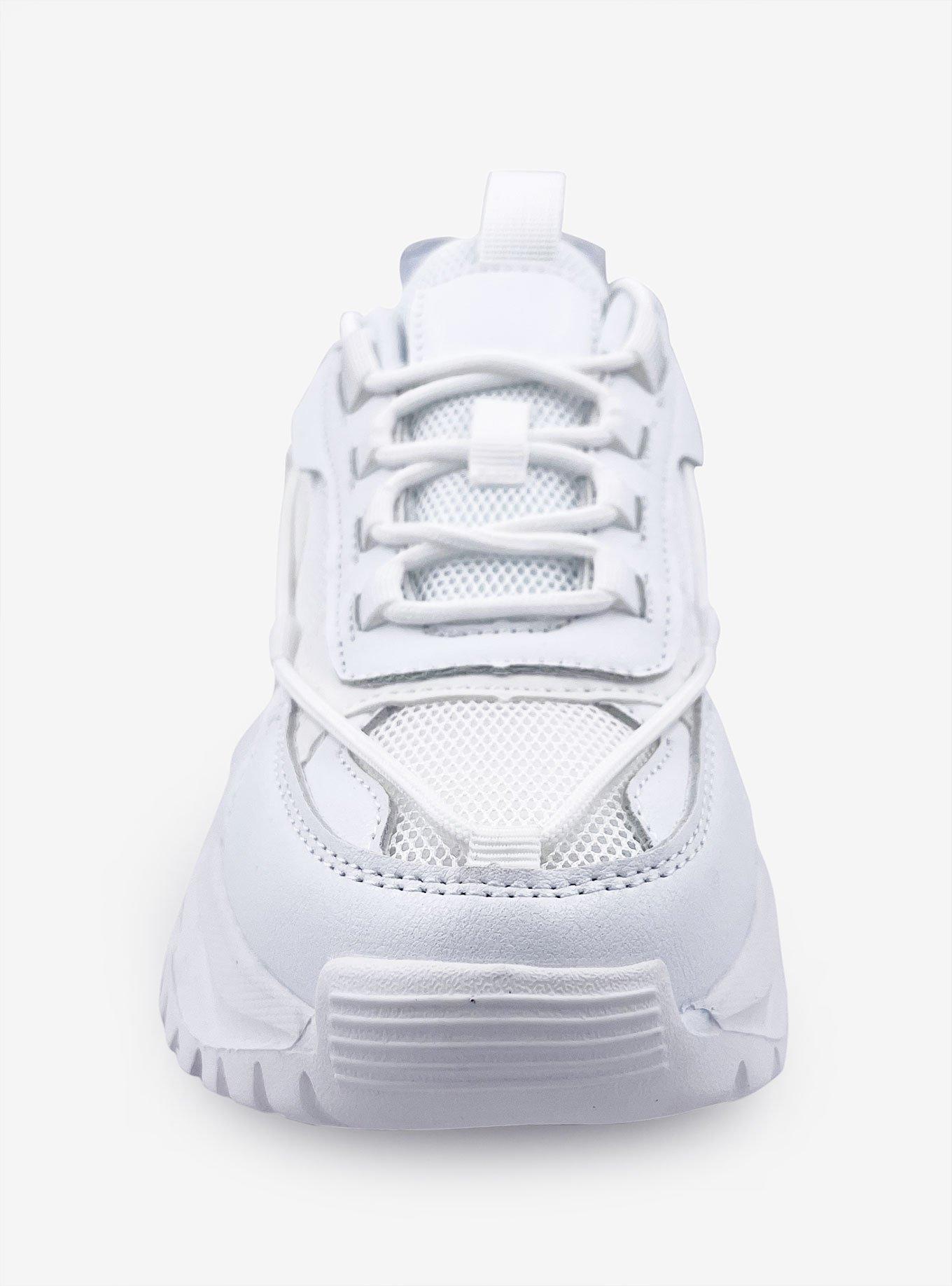 Kaylee Big Bottom Sneaker with Wrap Around Lacing White, , hi-res