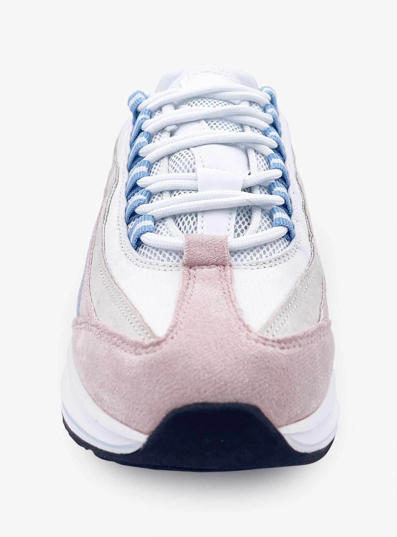 Leah Multi Color Sneaker on a Big Bottom Pink, , hi-res