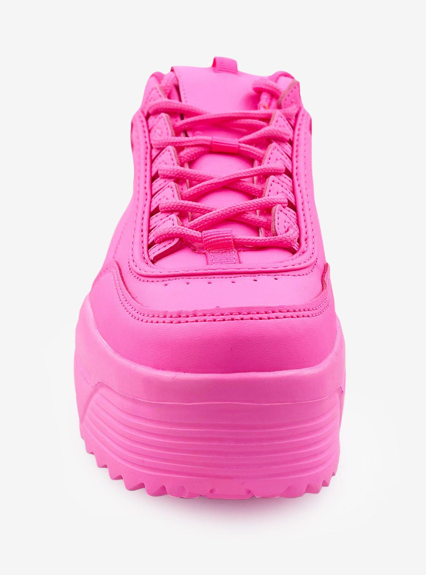 Lily High Platform Sneaker Pink, PINK, alternate