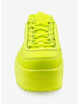 Lily High Platform Sneaker Yellow, , hi-res
