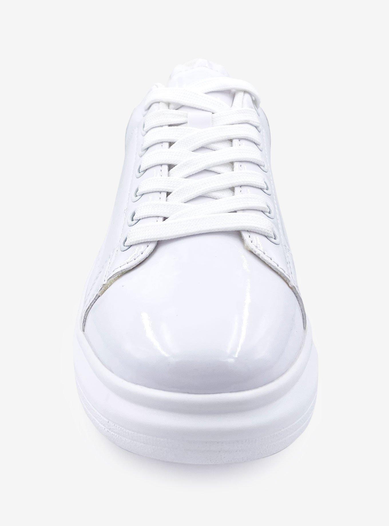 Lori Patent Platform Sneaker White, BLACK, alternate