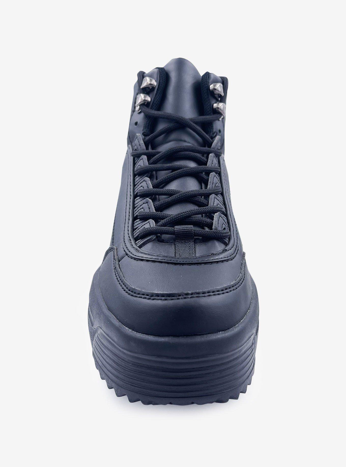 Macy High Platform Sneaker Black, BLACK, alternate
