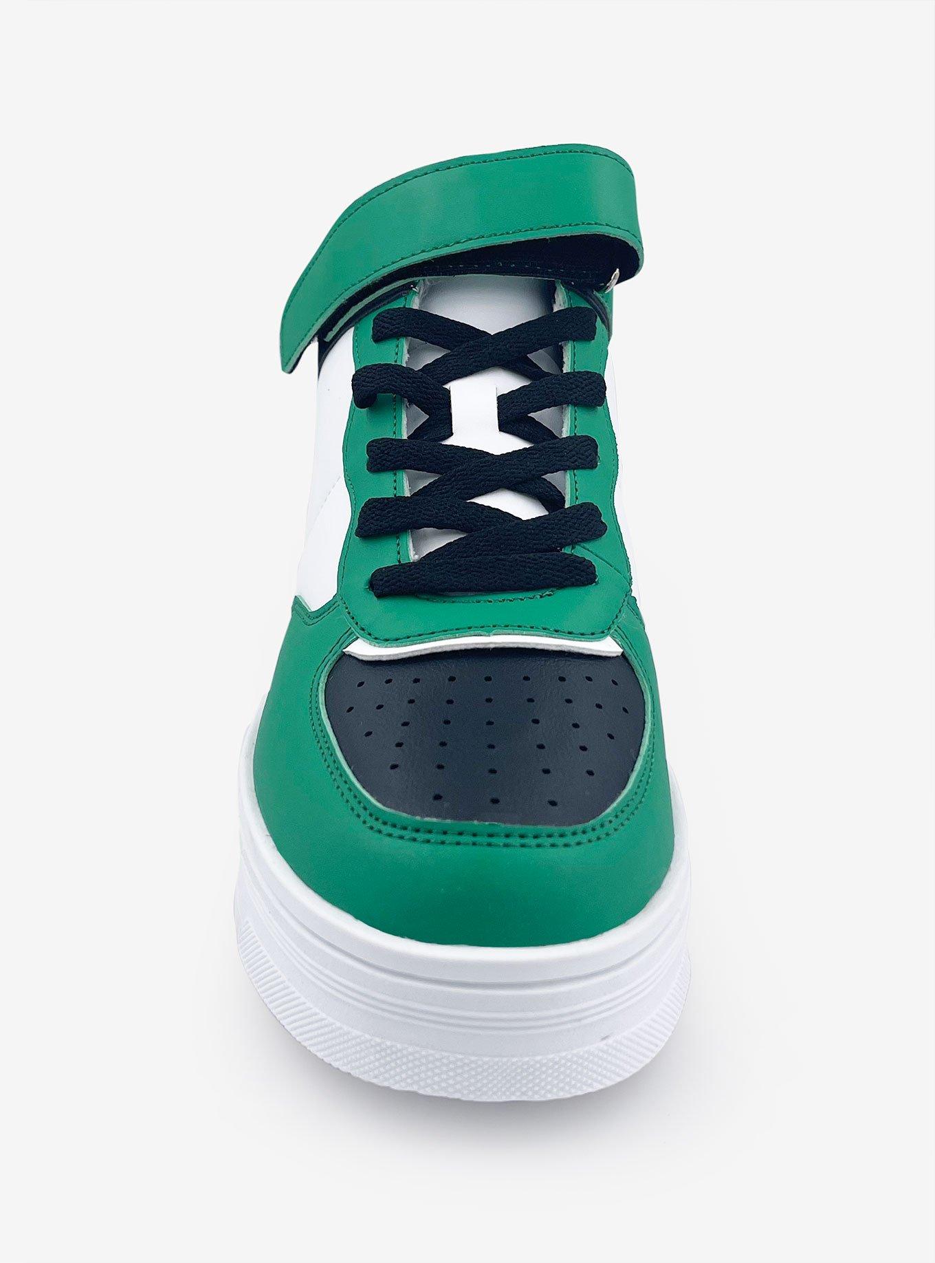 Rylee High Top Sneaker with Velcro Strap Green, GREEN, alternate