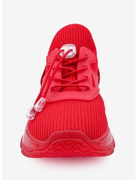 Sloan Knit Upper Sneaker with Platform Sole Red, , hi-res
