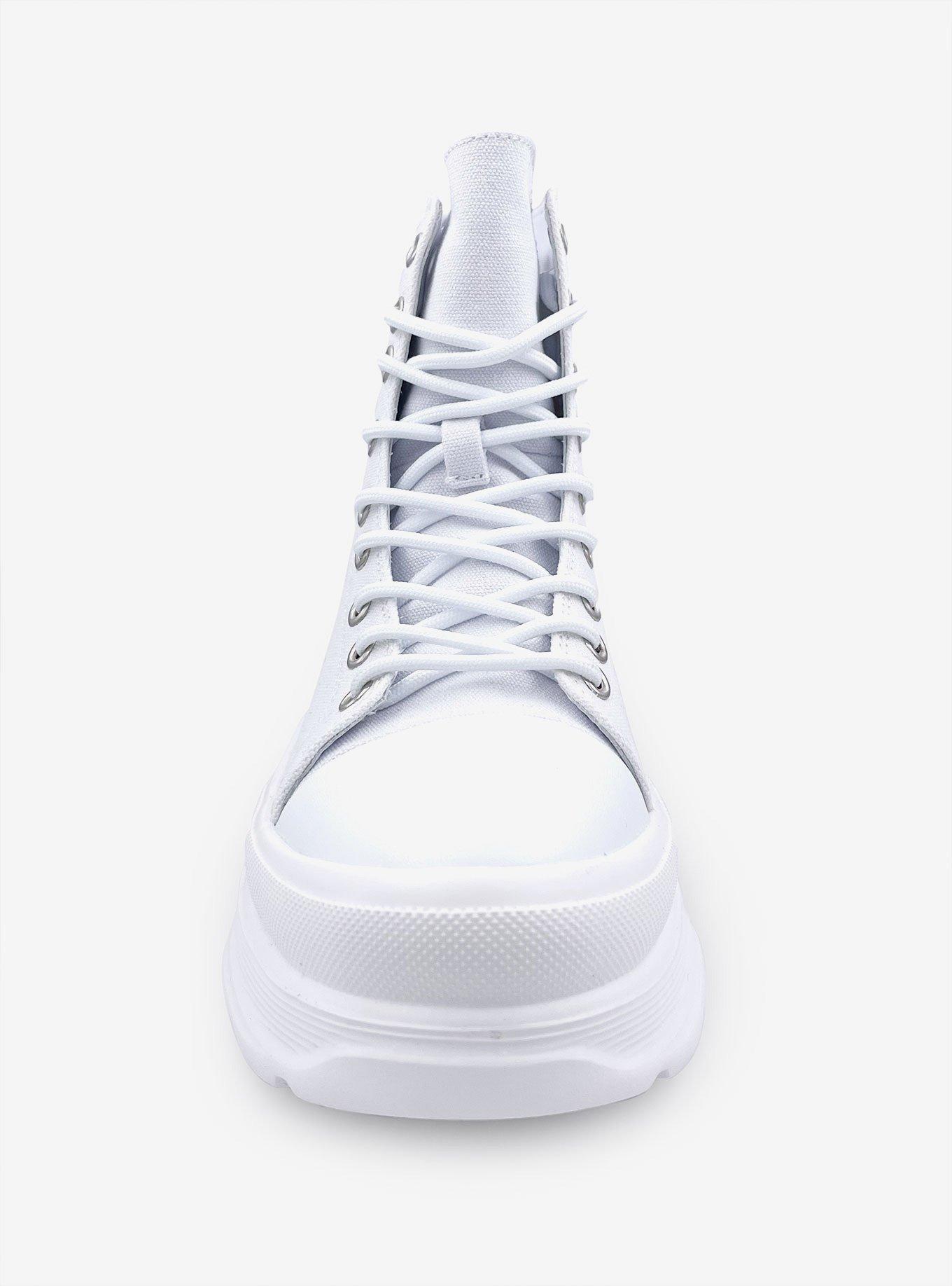 Belle High Top Platform Sneaker White, BRIGHT WHITE, alternate