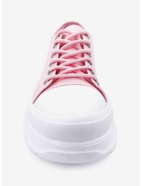 Belle Canvas Platform Sneaker with Toe Cap Pink, , hi-res