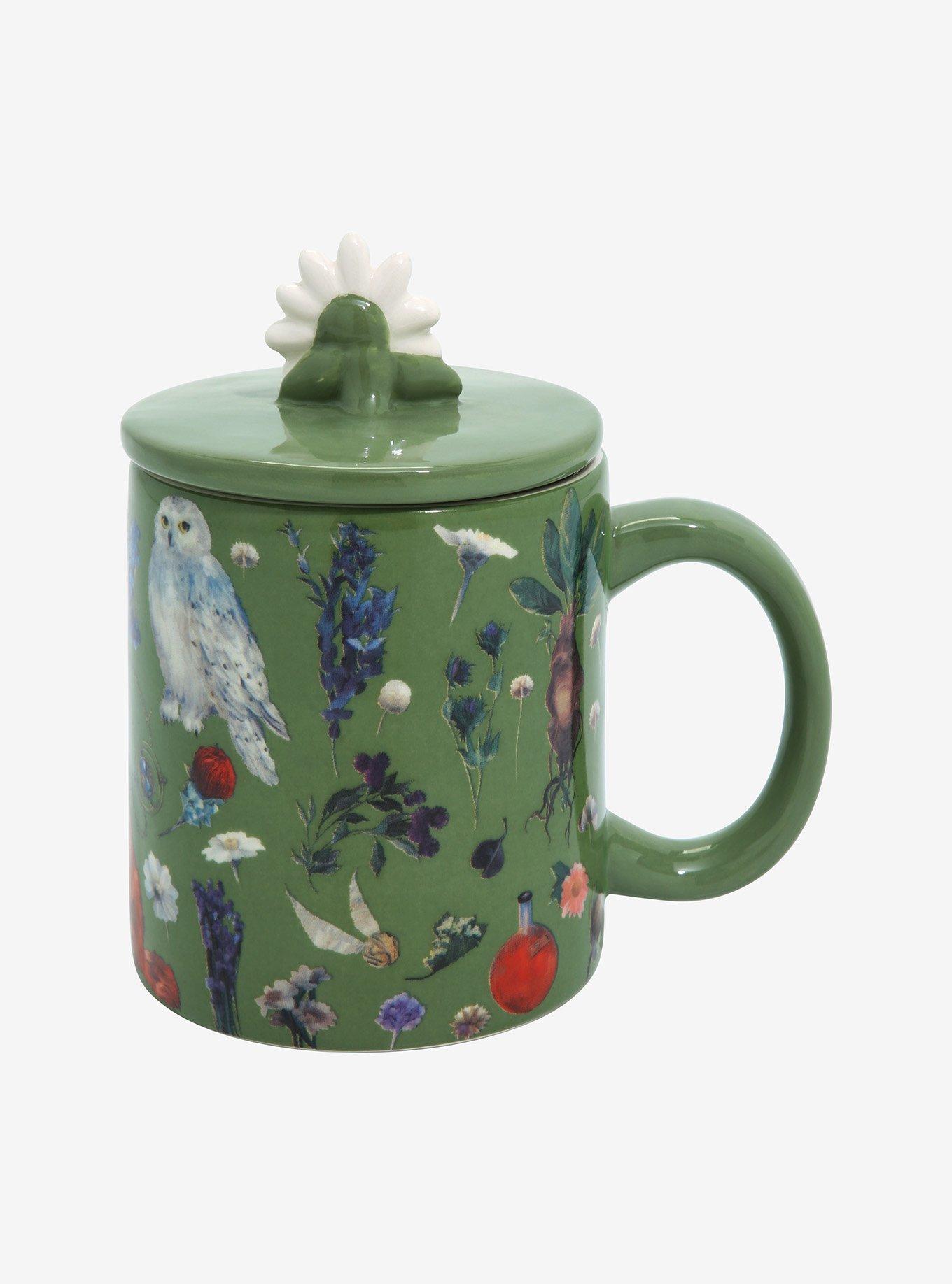 Harry Potter Floral Creatures Allover Print Mug with Lid, , alternate