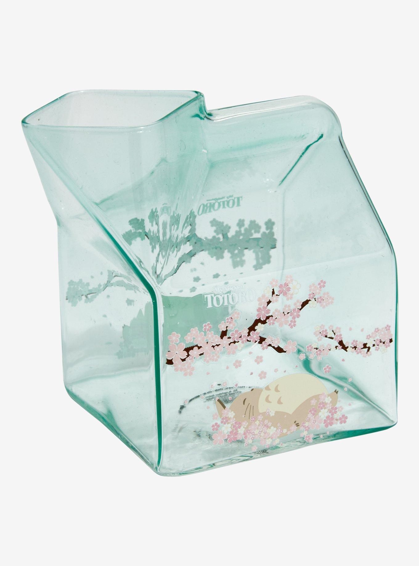 Studio Ghibli My Neighbor Totoro Sleepy Cherry Blossom Glass Mug & Carton Set - BoxLunch Exclusive, , alternate