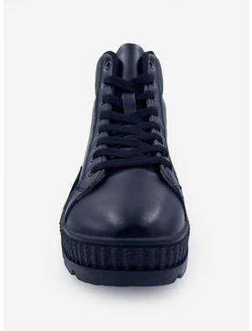 Demi Mid Top Lace Up Platform Sneakers Black, , hi-res