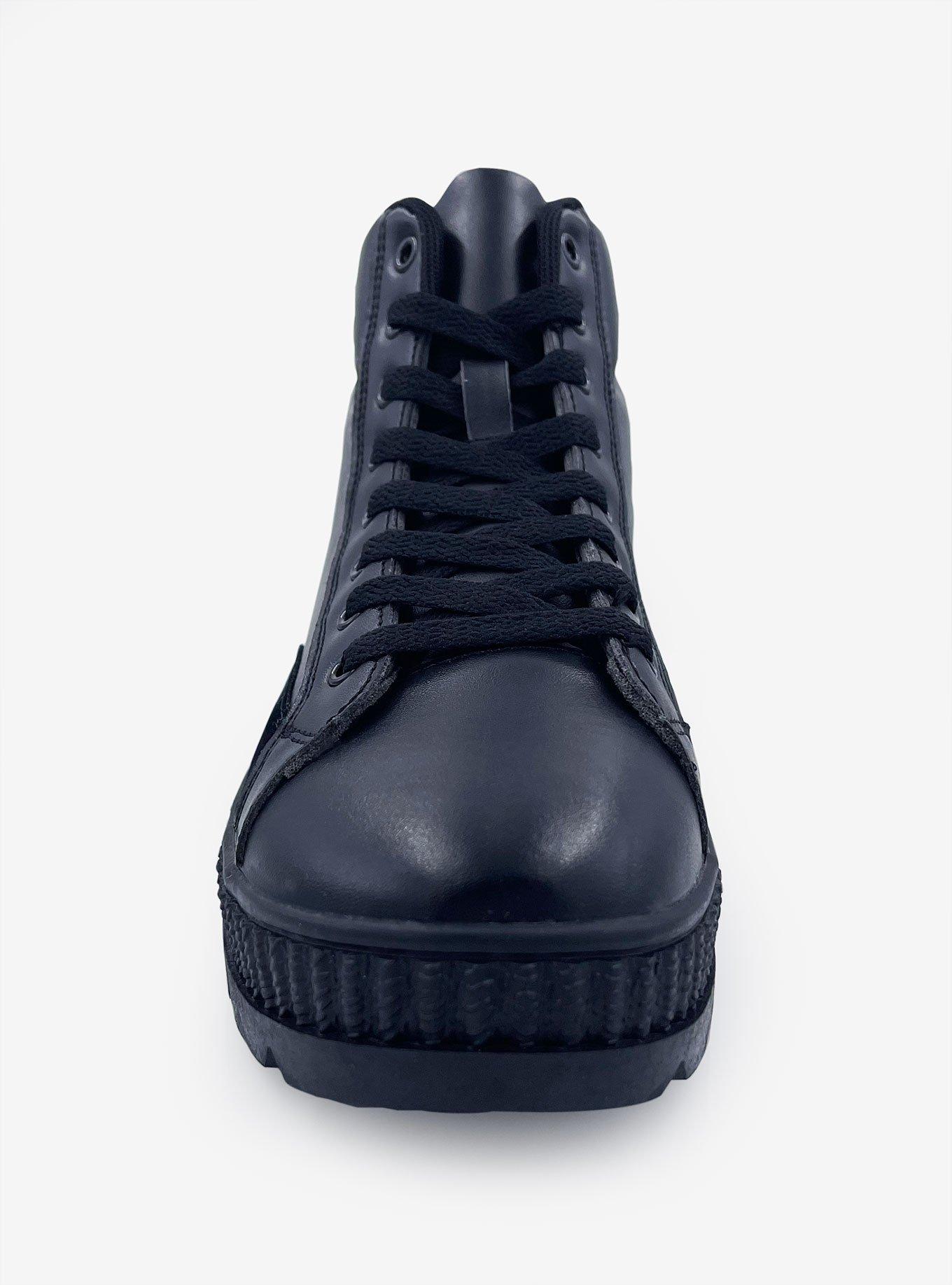 Demi Mid Top Lace Up Platform Sneakers Black, BLACK, alternate