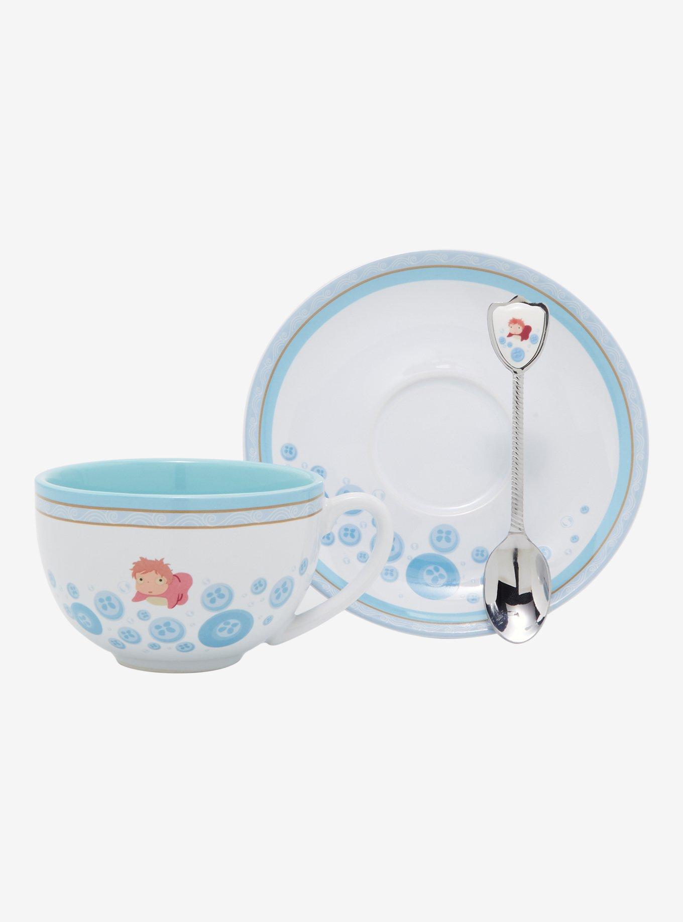 Studio Ghibli Ponyo Teacup & Spoon Set, , alternate