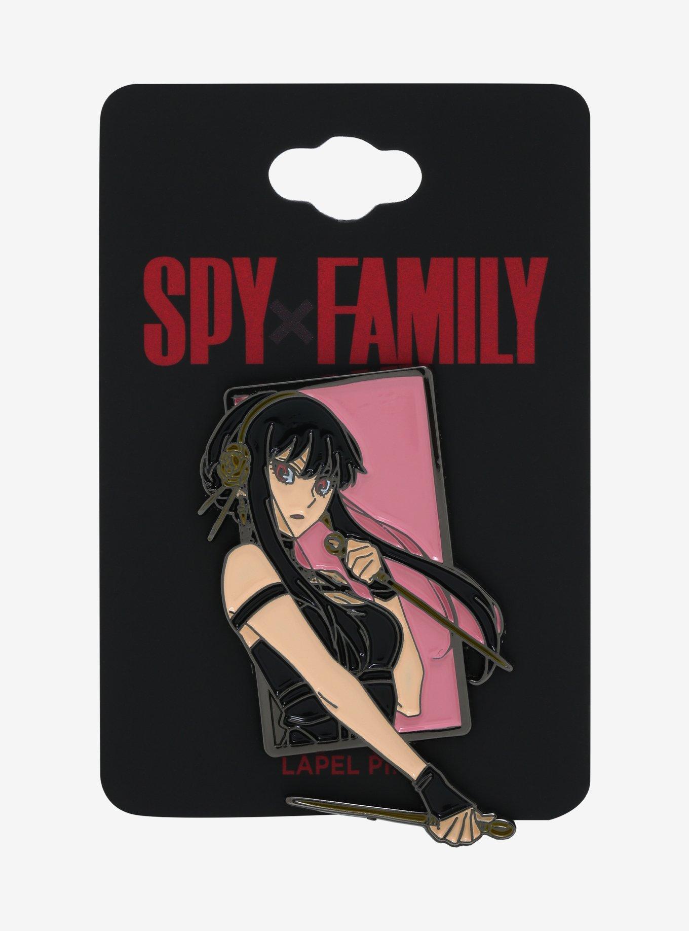 Spy x Family Yor Forger Pink Rectangle Frame Enamel Pin, , alternate