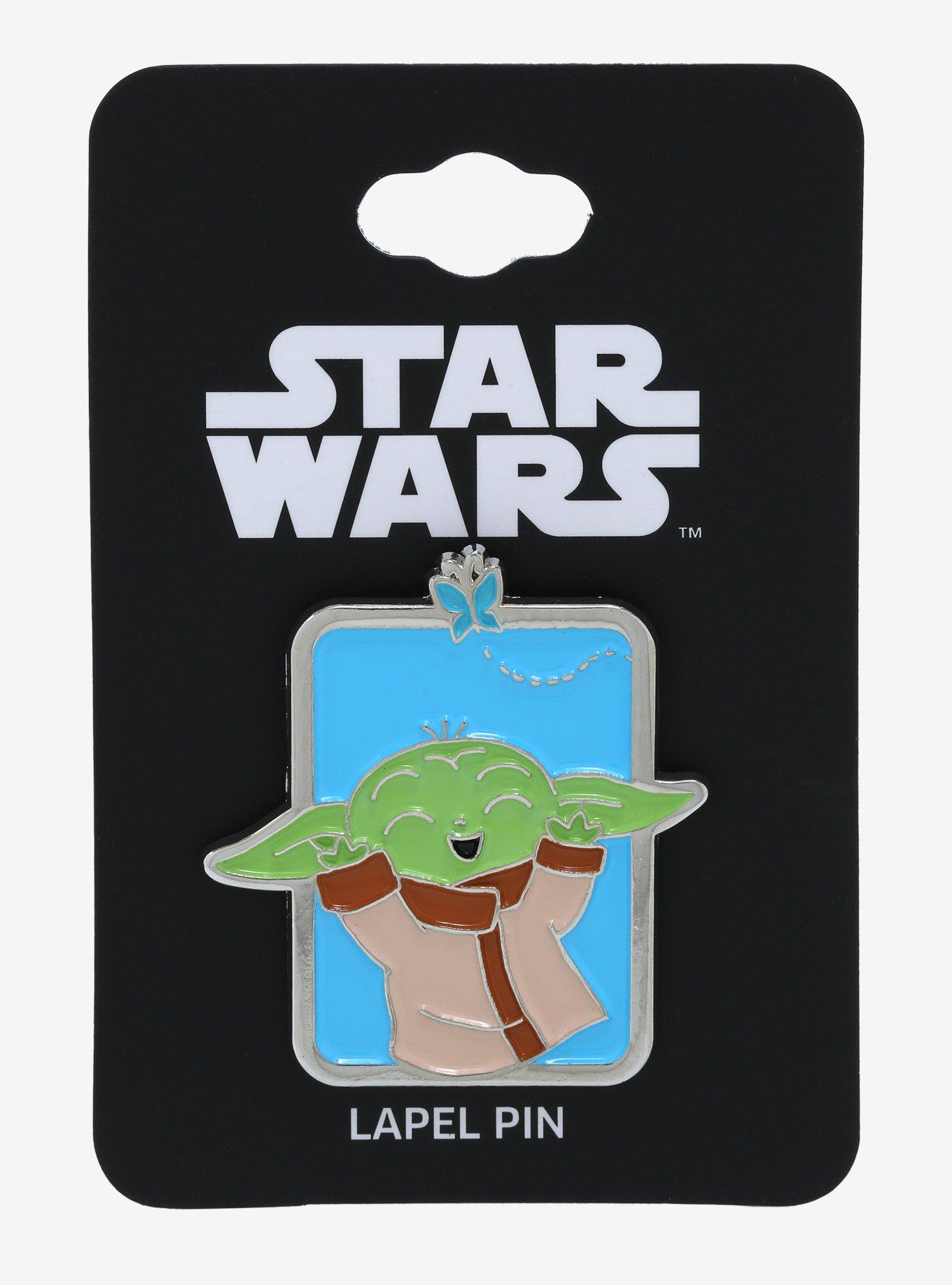 Star Wars The Mandalorian Grogu & Butterfly Enamel Pin - BoxLunch Exclusive , , alternate