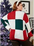 Her Universe Disney Holiday Mickey Mouse Patchwork Cardigan Plus Size, MULTI, alternate