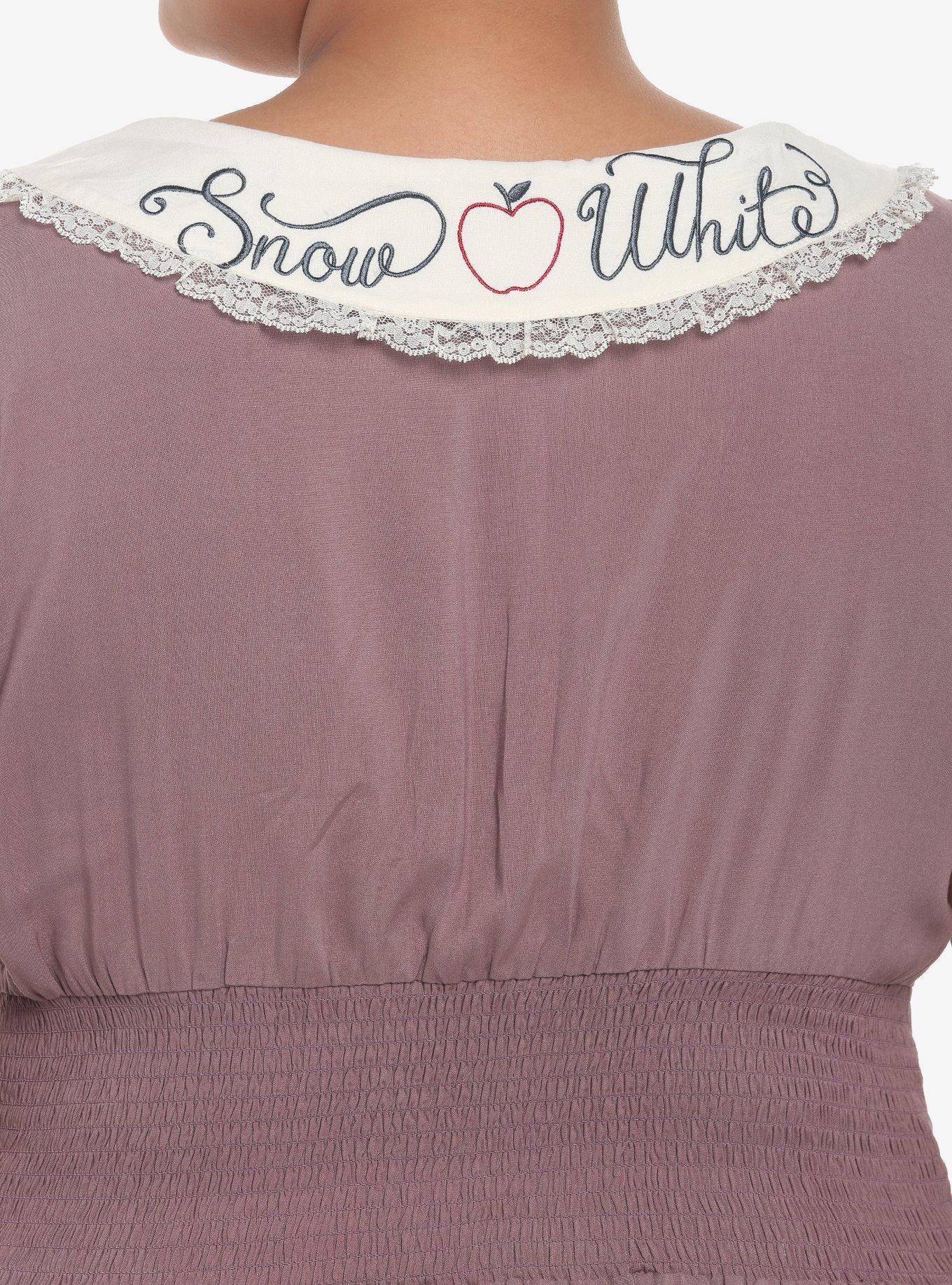 Her Universe Disney Snow White And The Seven Dwarfs Peasant Woven Top Plus Size, BROWN, alternate