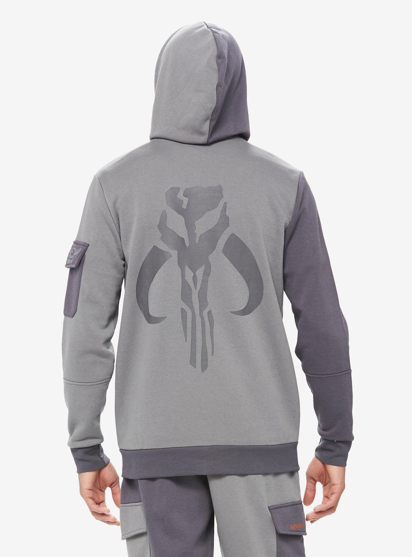 Our Universe Star Wars The Mandalorian Icons Split Hoodie, DARK GREY, alternate