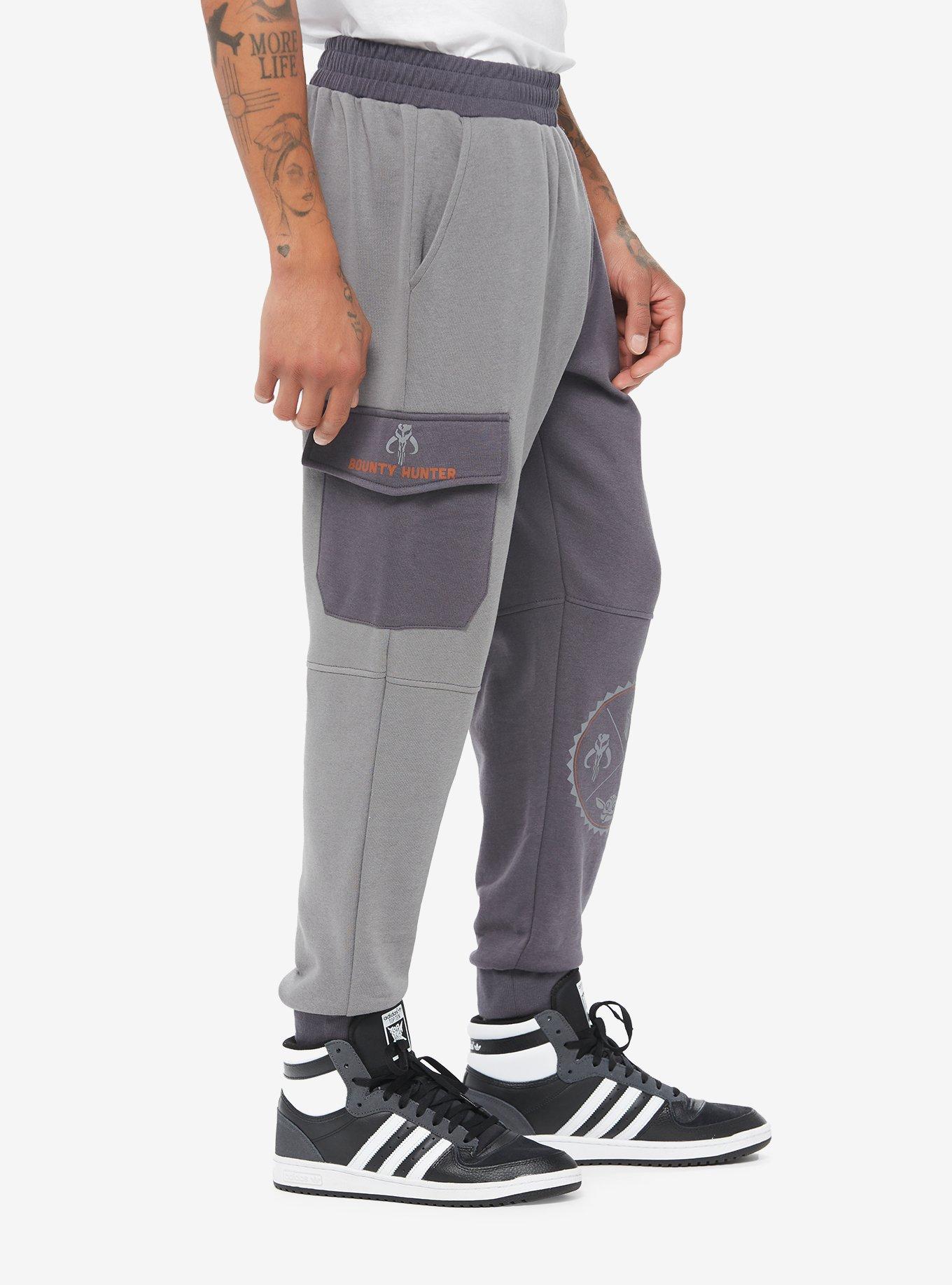 Our Universe Star Wars The Mandalorian Icons Split Sweatpants, DARK GREY, alternate