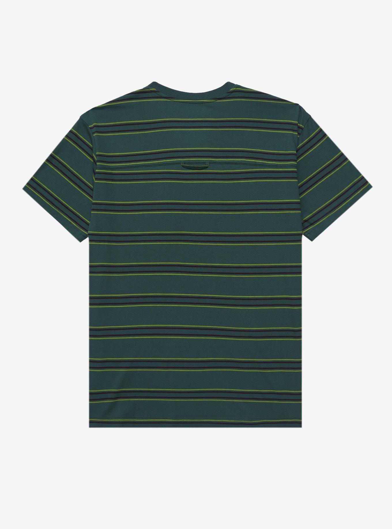 Studio Ghibli Princess Mononoke San Mask Embroidered Striped T-Shirt - BoxLunch Exclusive, MULTI STRIPE, alternate