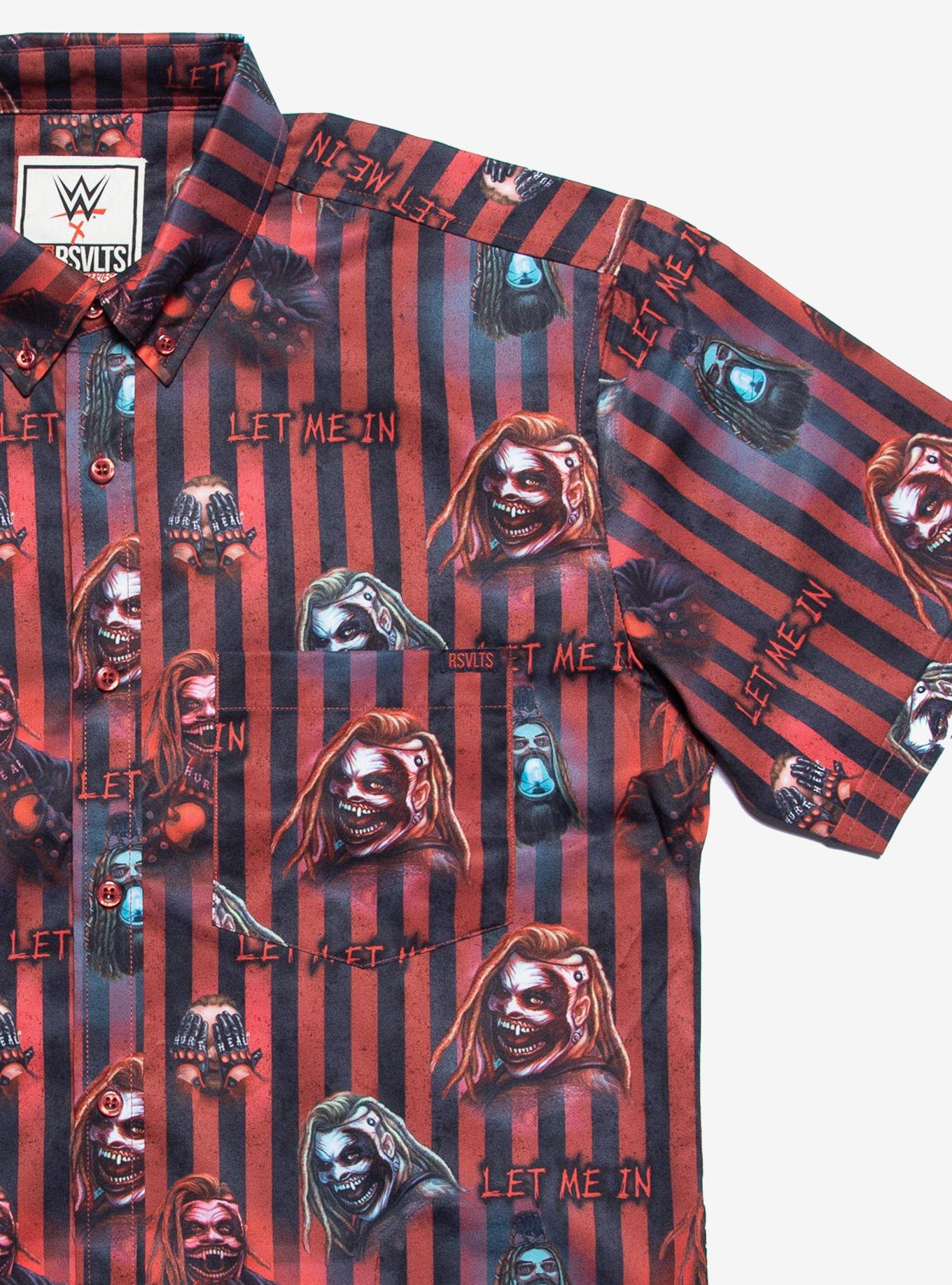 RSVLTS WWE Bray Wyatt the Fiend KUNUFLEX Short Sleeve Shirt, RED, alternate