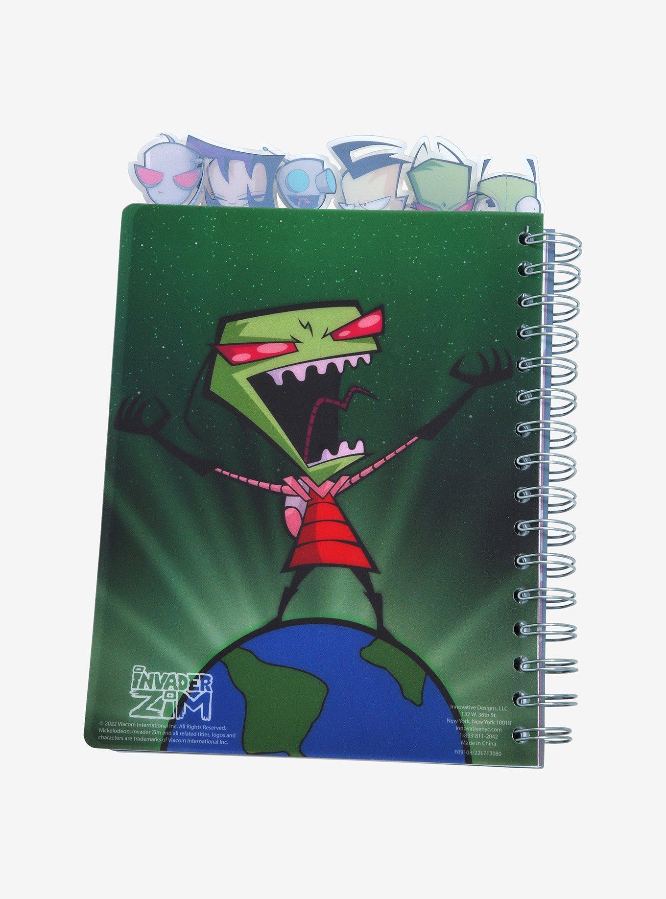 Invader Zim Earth Tabbed Journal, , alternate