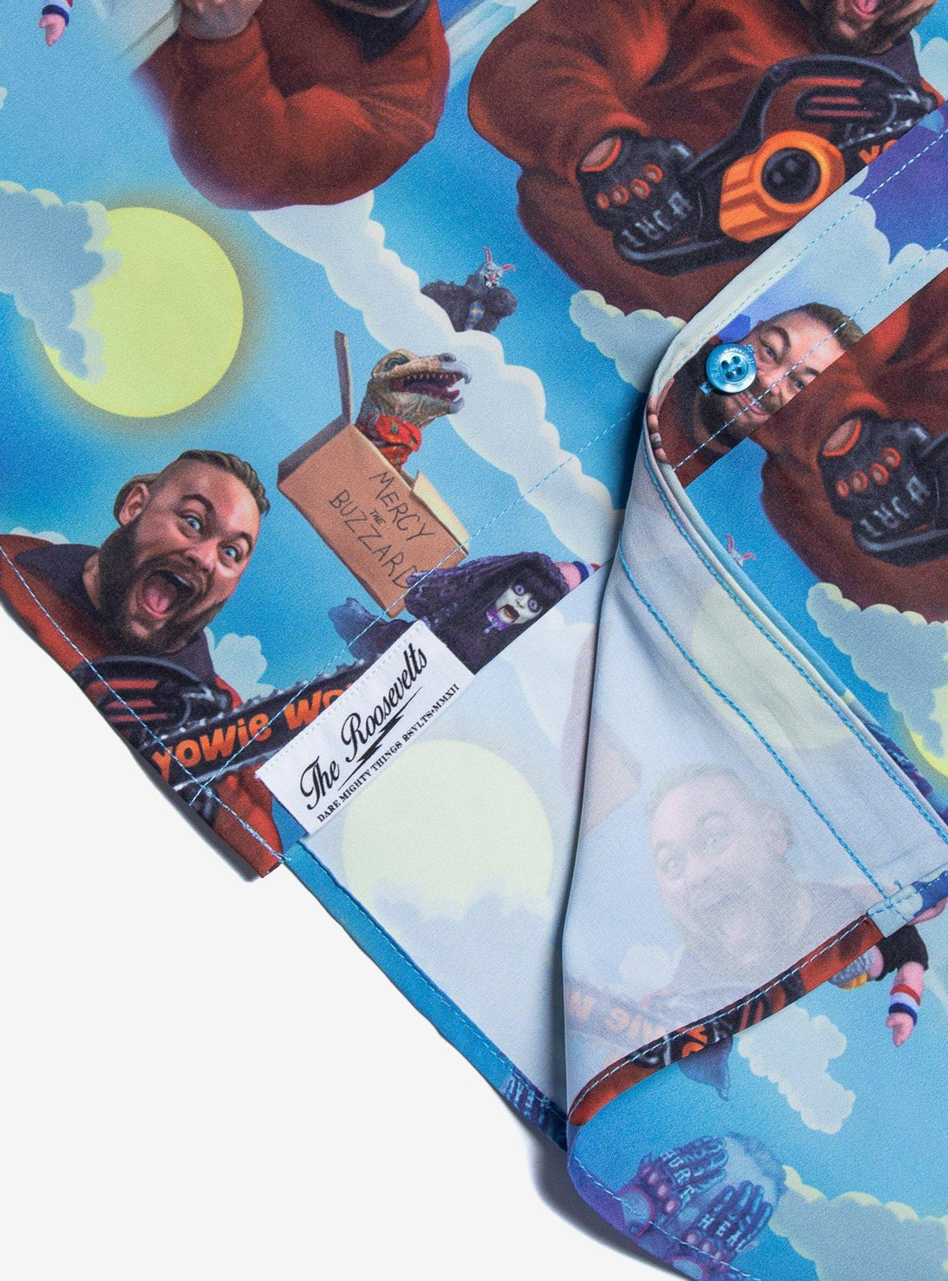 RSVLTS Bray Wyatt Yowie Wowie KUNUFLEX Short Sleeve Shirt, BLUE, alternate