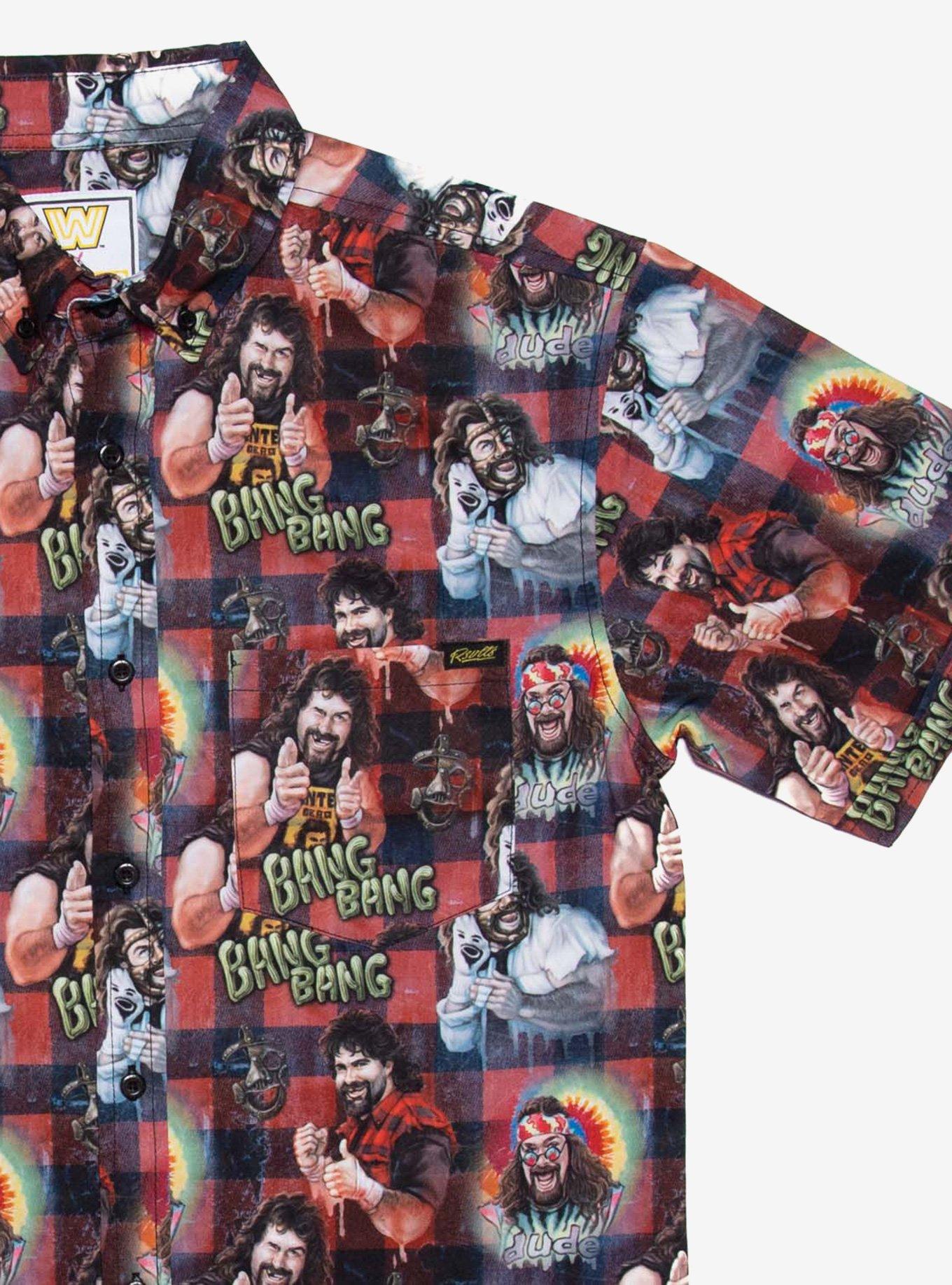 RSVLTS WWE Mick Foley KUNUFLEX Short Sleeve Shirt, MULTI, alternate