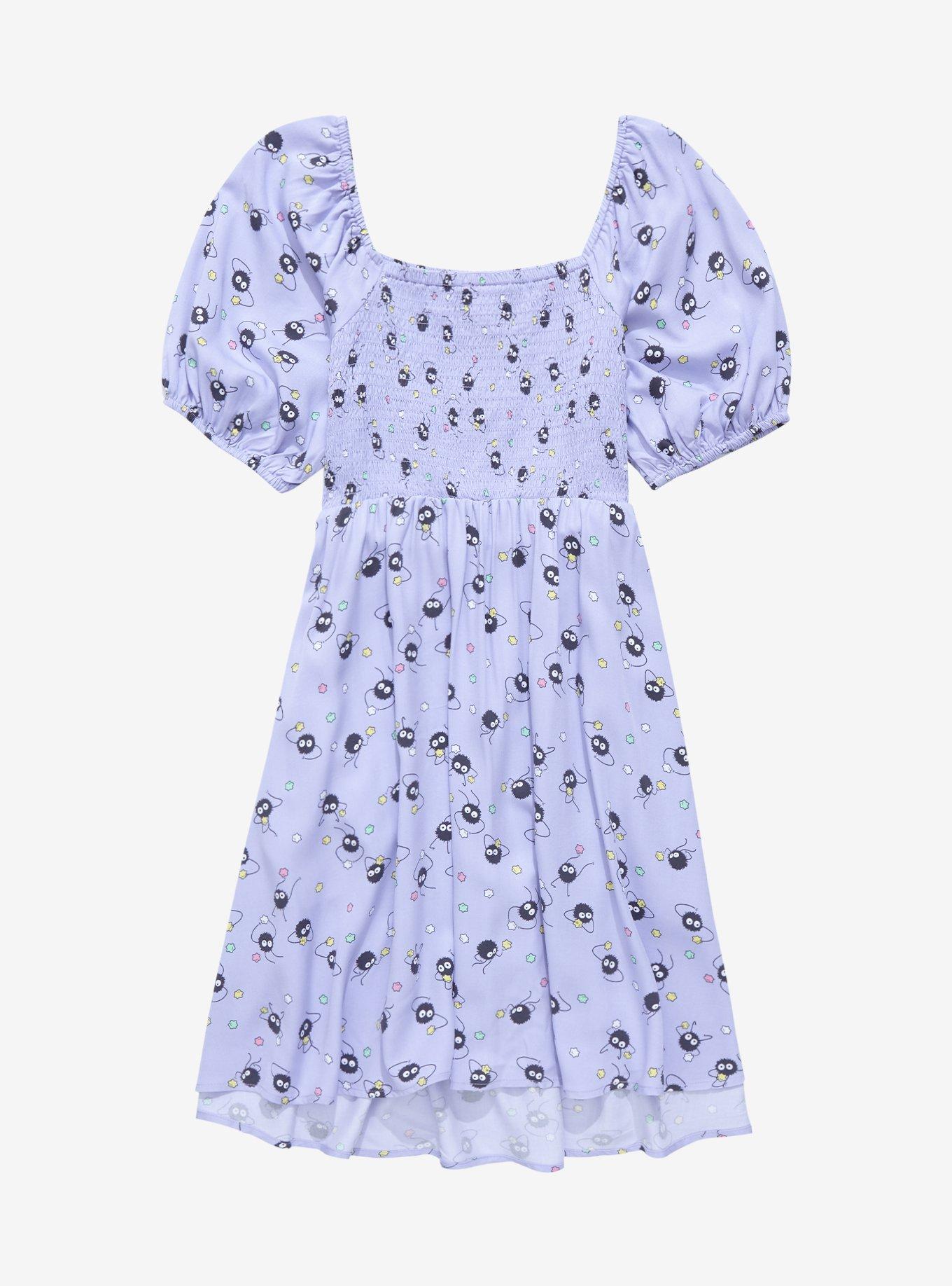 Studio Ghibli Soot Sprites Smock Dress - BoxLunch Exclusive, LIGHT PURPLE, alternate