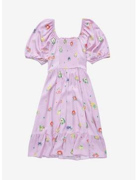 Plus Size Sanrio Fruits Hello Kitty and Fruits Allover Print Smocked Dress - BoxLunch Exclusive , , hi-res