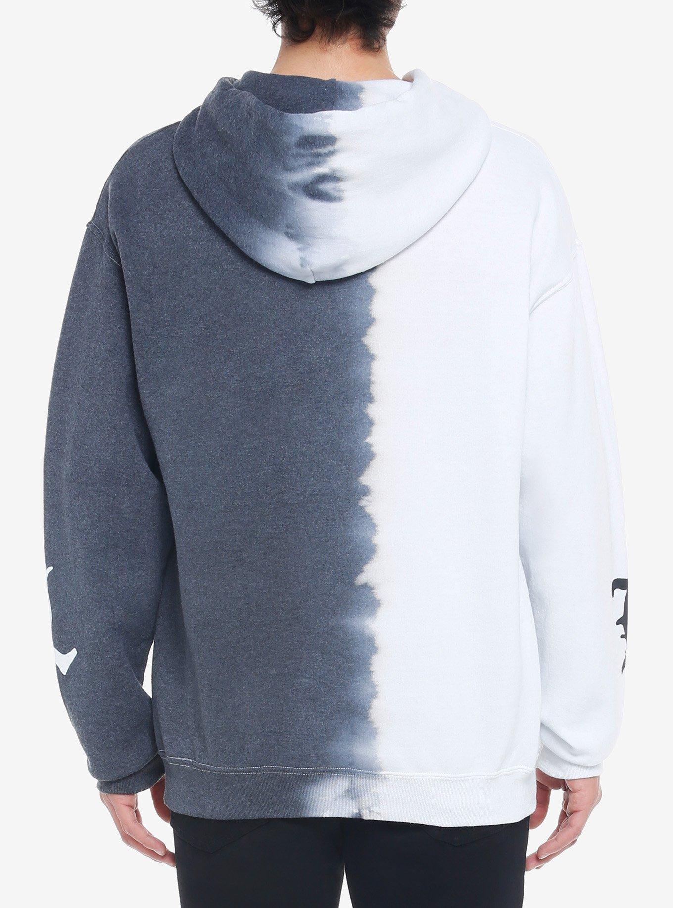 Death Note L Profile Split Wash Hoodie, MULTI, alternate