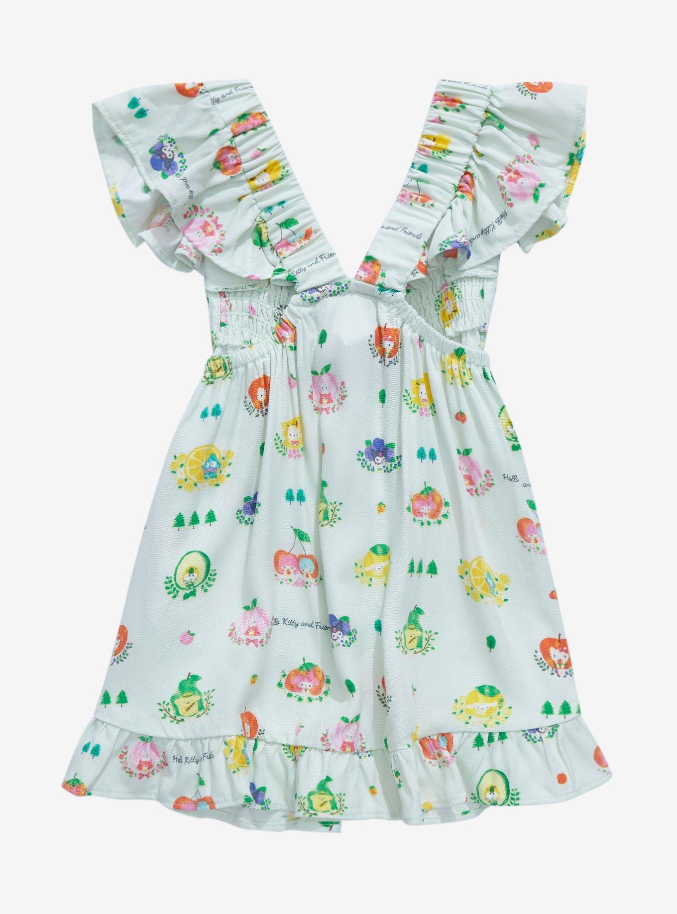 Sanrio Fruits Hello Kitty & Friends Allover Print Toddler Tank Top - BoxLunch Exclusive , LIGHT GREEN, alternate