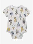 Star Wars Characters Ice Cream Allover Print Infant One-Piece - BoxLunch Exclusive, BEIGE, alternate