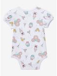 Disney Minnie Mouse Food Allover Print Infant One-Piece - BoxLunch Exclusive , BEIGE, alternate