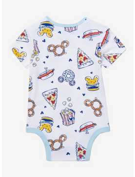 Disney Mickey Mouse Food Allover Print Infant One-Piece - BoxLunch Exclusive , , hi-res