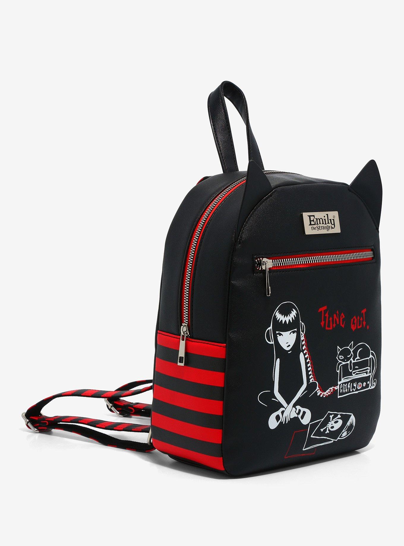 Emily The Strange Tune Out Mini Backpack, , alternate