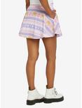 Pink Kawaii Teddy Bear Fair Isle Skater Skirt, MULTI, alternate