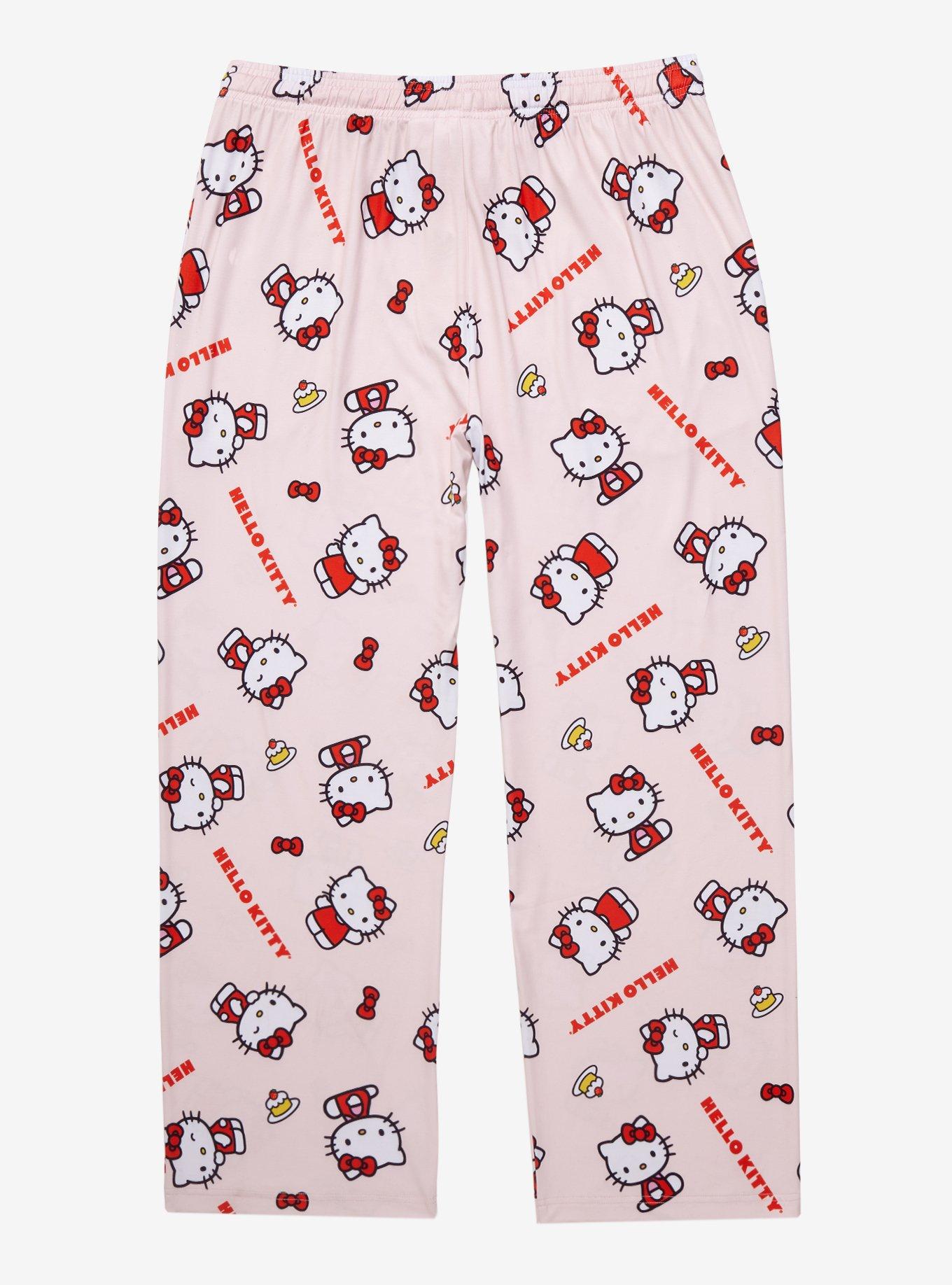 Sanrio Hello Kitty Sweet Treats Allover Print Sleep Pants - BoxLunch Exclusive, LIGHT PINK, alternate