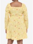 Disney Beauty And The Beast Floral Long-Sleeve Dress Plus Size, MULTI, alternate